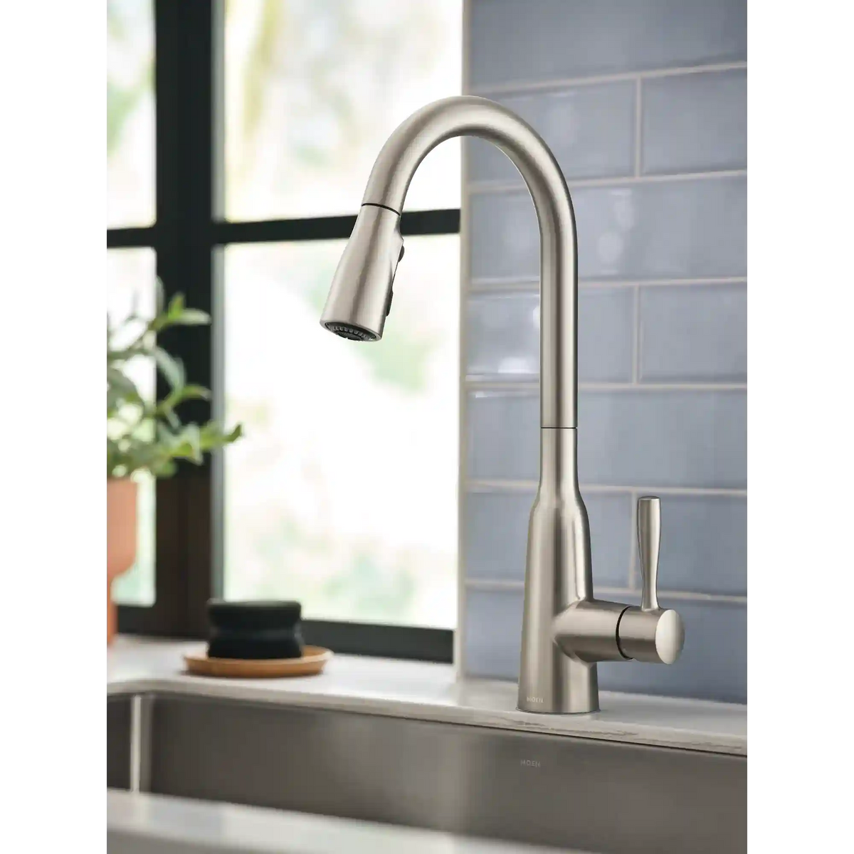 Orivesi One-Handle High Arc Pulldown Kitchen Faucet