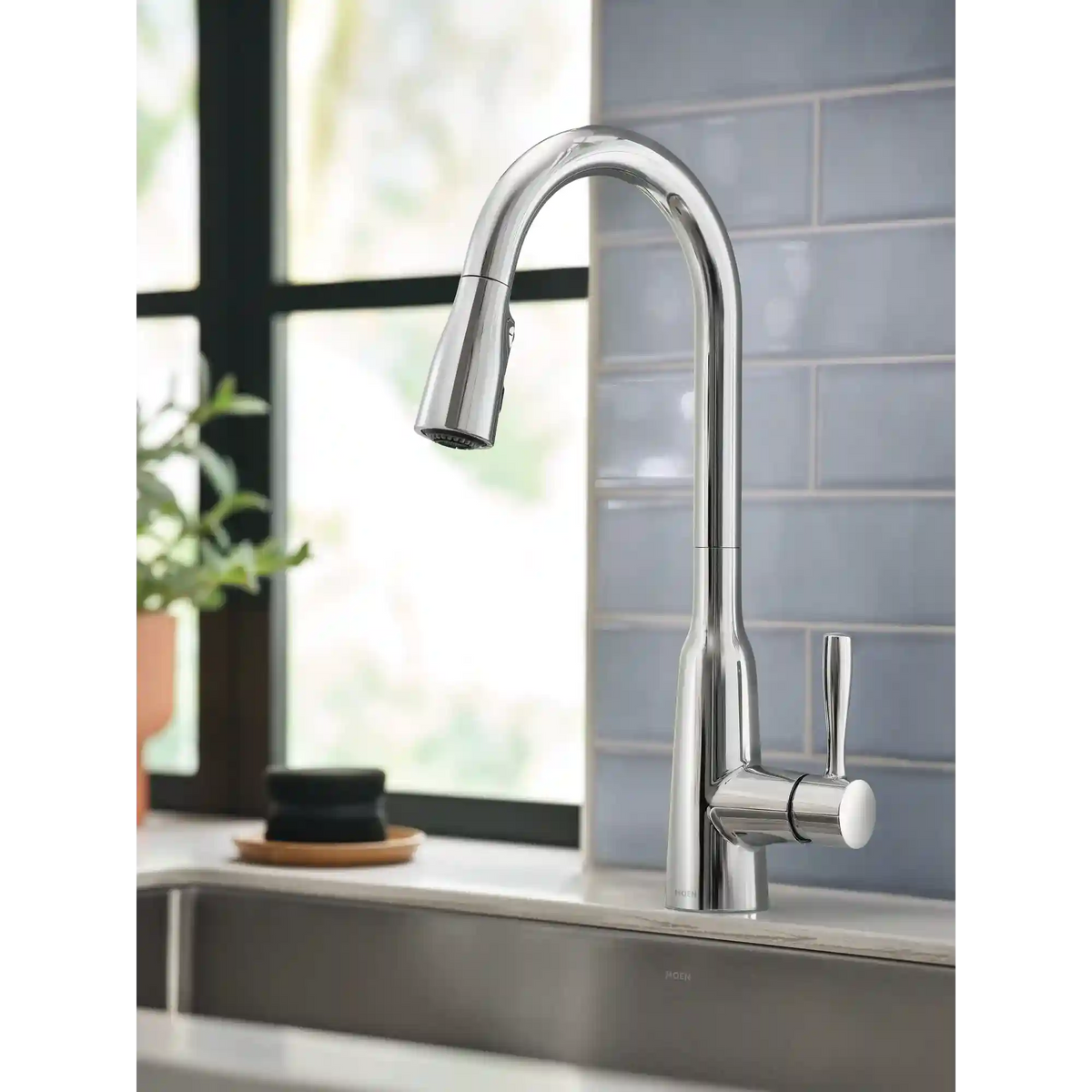 Orivesi One-Handle High Arc Pulldown Kitchen Faucet