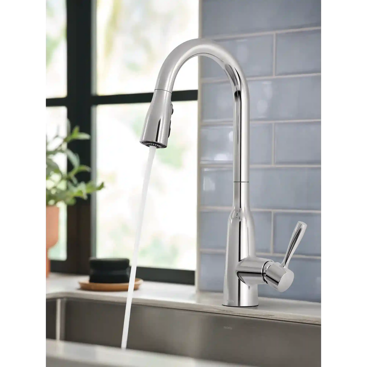 Orivesi One-Handle High Arc Pulldown Kitchen Faucet