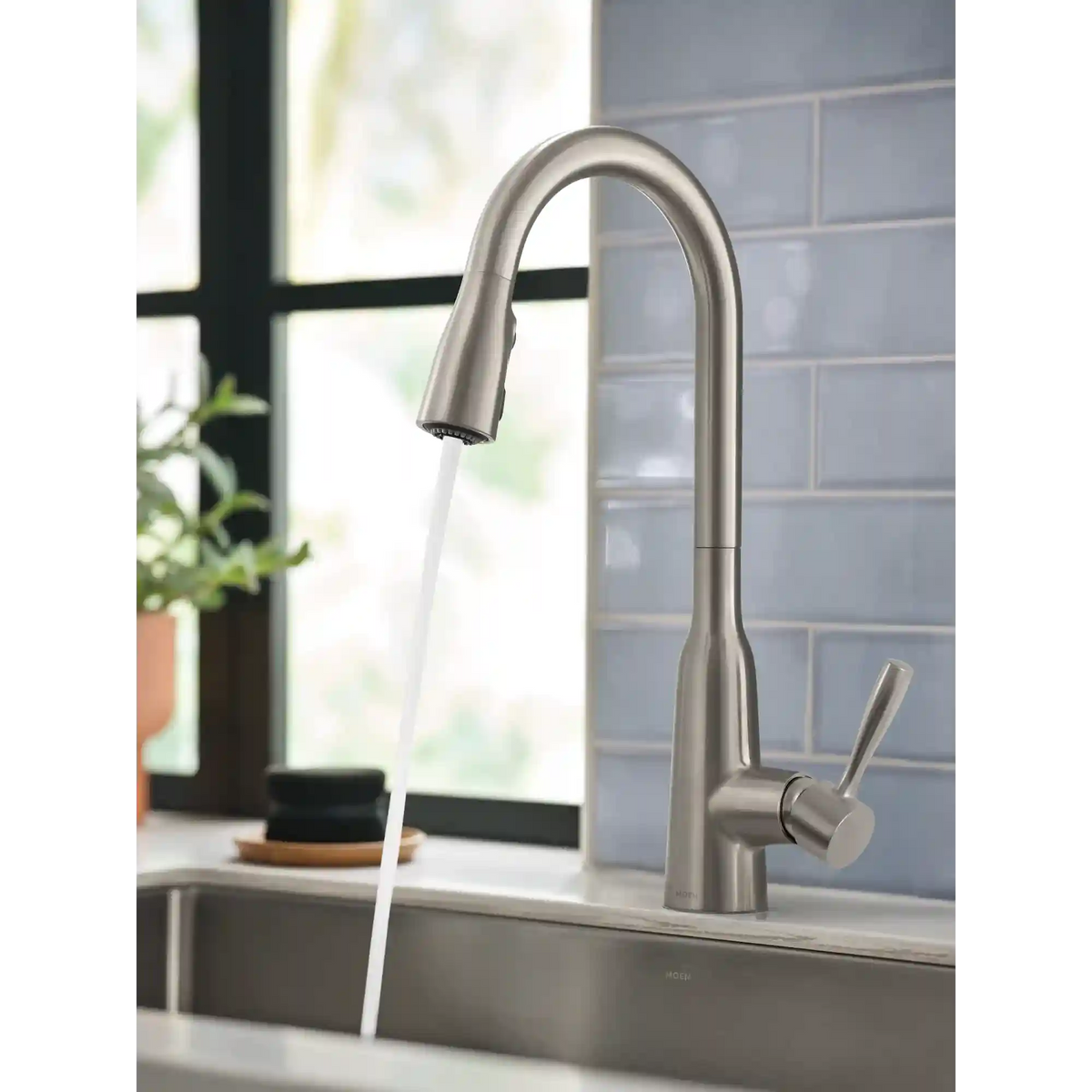 Orivesi One-Handle High Arc Pulldown Kitchen Faucet
