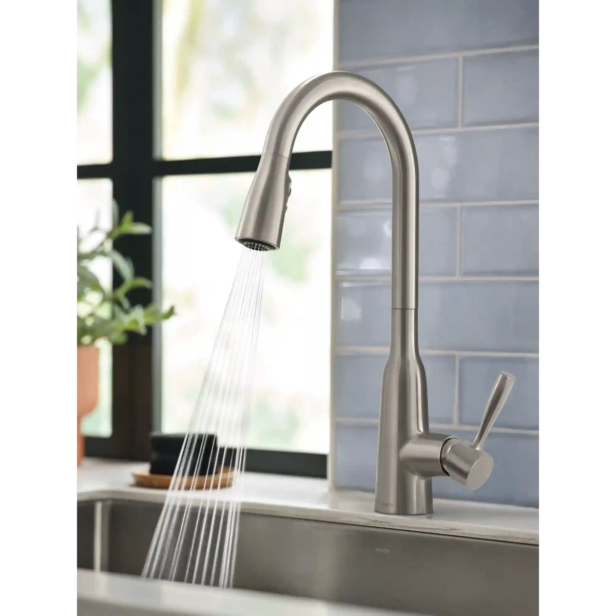 Orivesi One-Handle High Arc Pulldown Kitchen Faucet