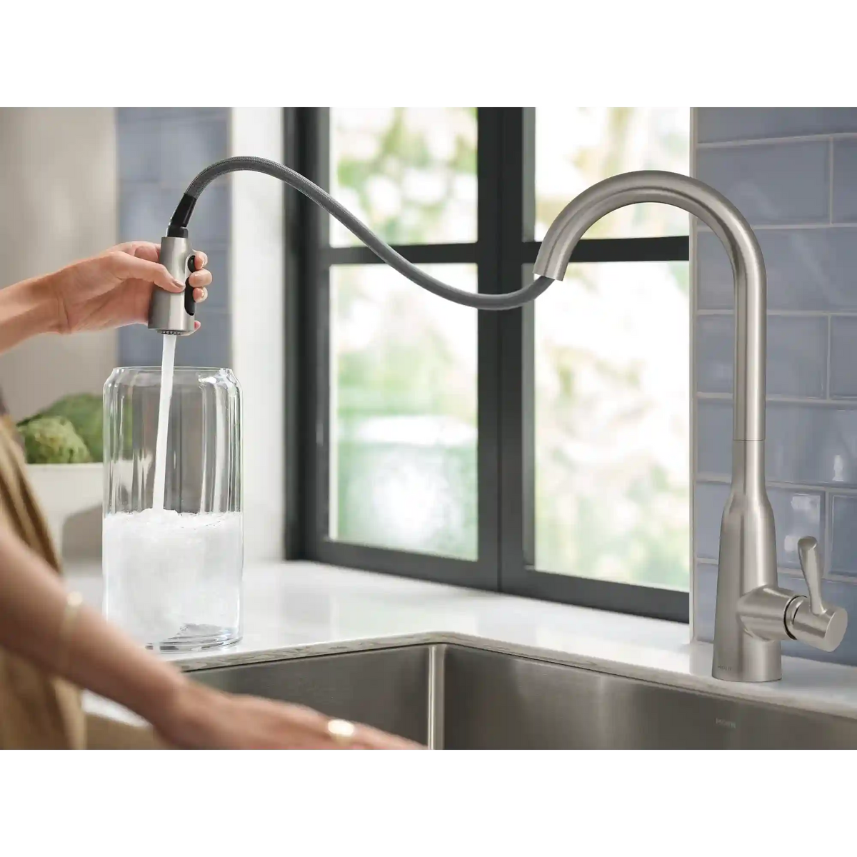 Orivesi One-Handle High Arc Pulldown Kitchen Faucet
