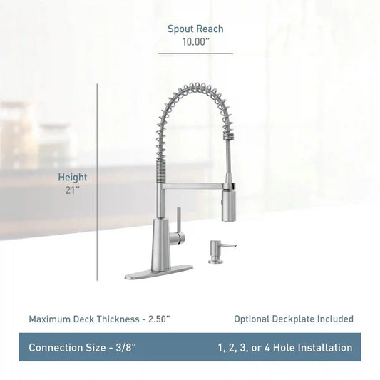 Nori Pre-Rinse Spring Kitchen Faucet