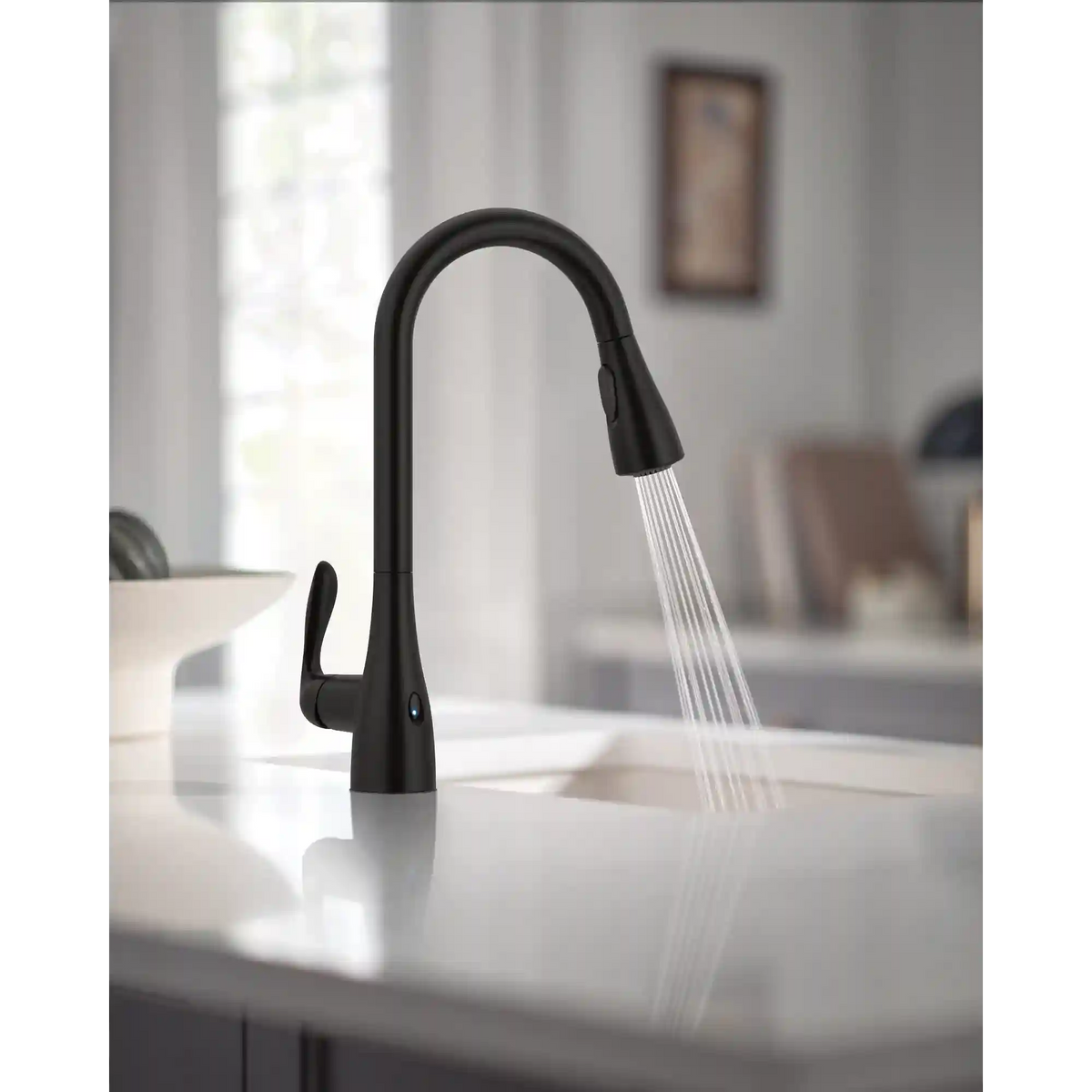 Georgene One-Handle High Arc Pulldown Kitchen Faucet