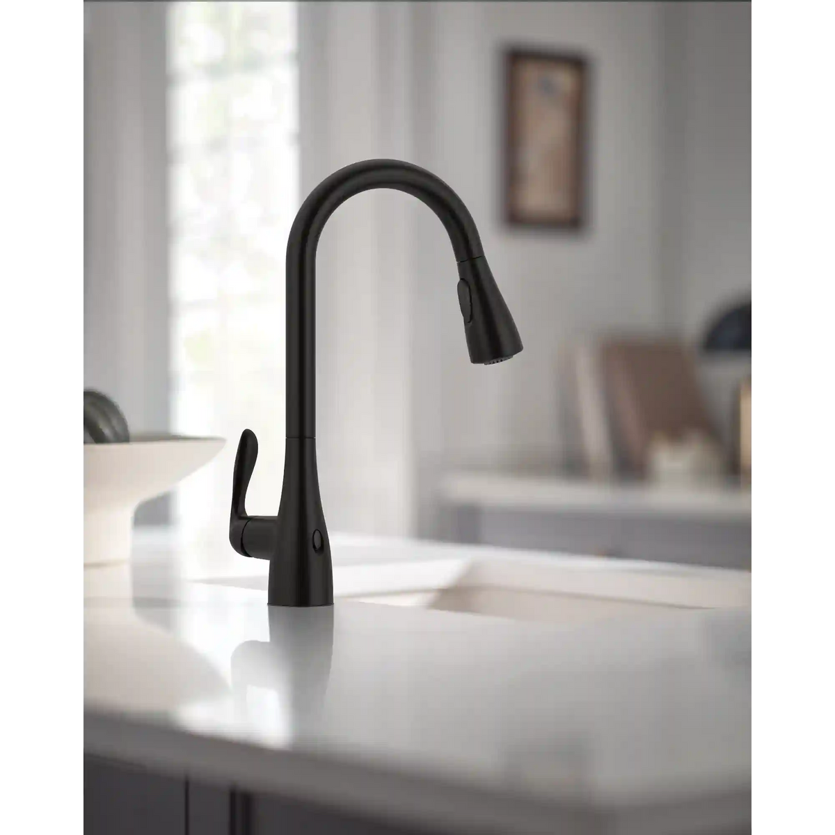 Georgene One-Handle High Arc Pulldown Kitchen Faucet