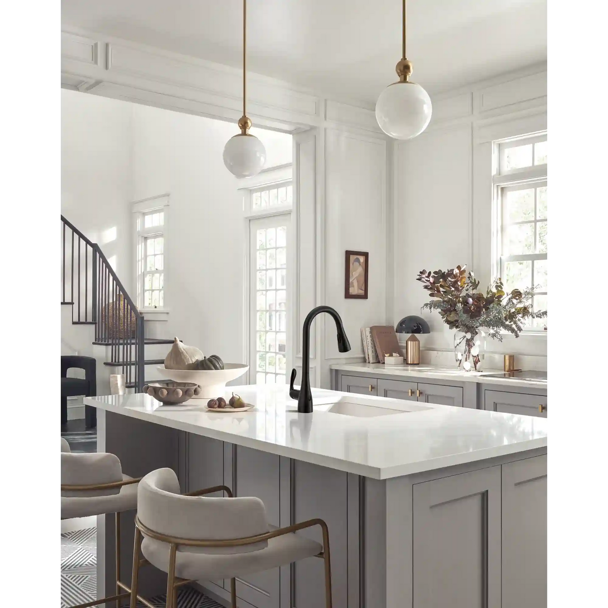 Georgene One-Handle High Arc Pulldown Kitchen Faucet