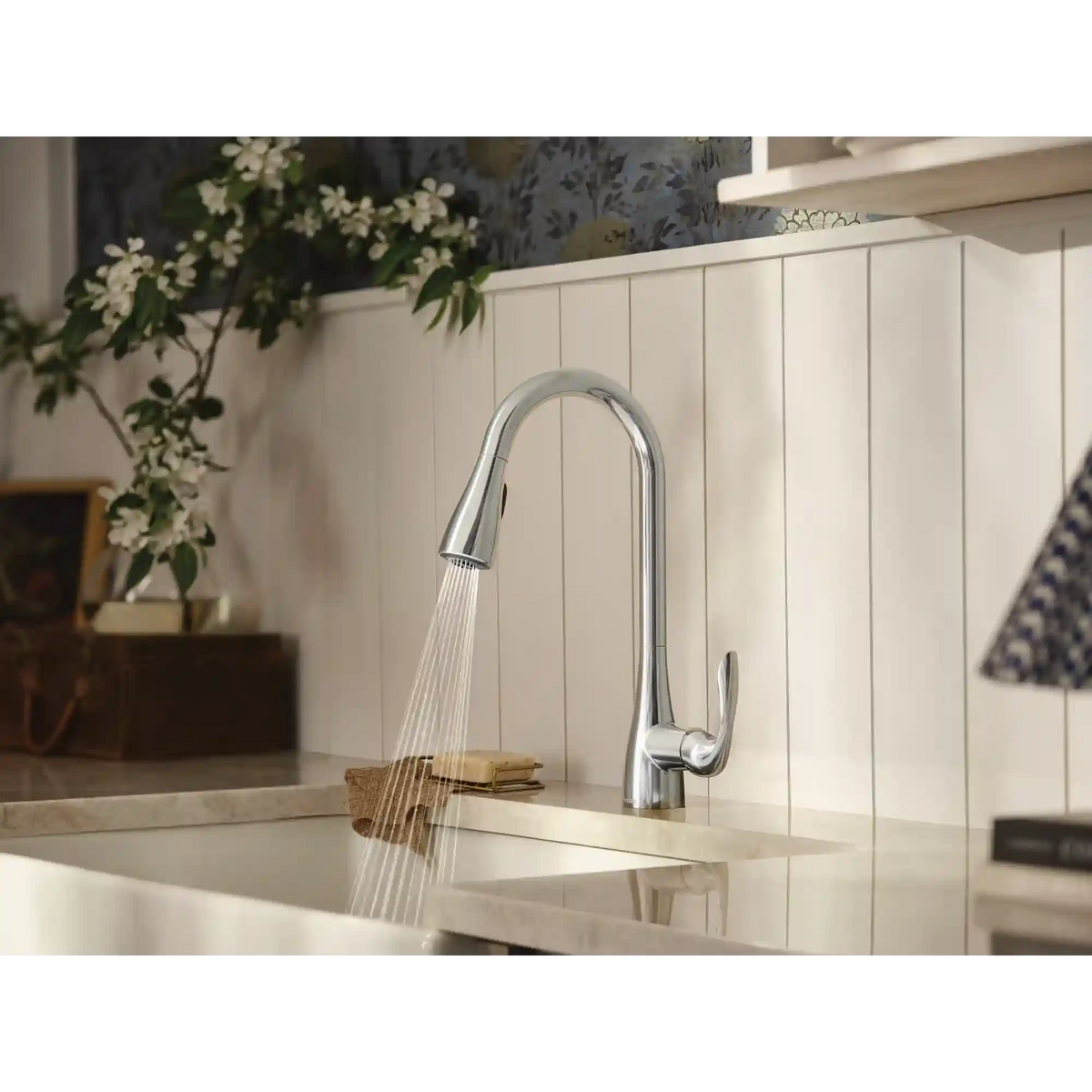 Georgene One-Handle High Arc Pulldown Kitchen Faucet