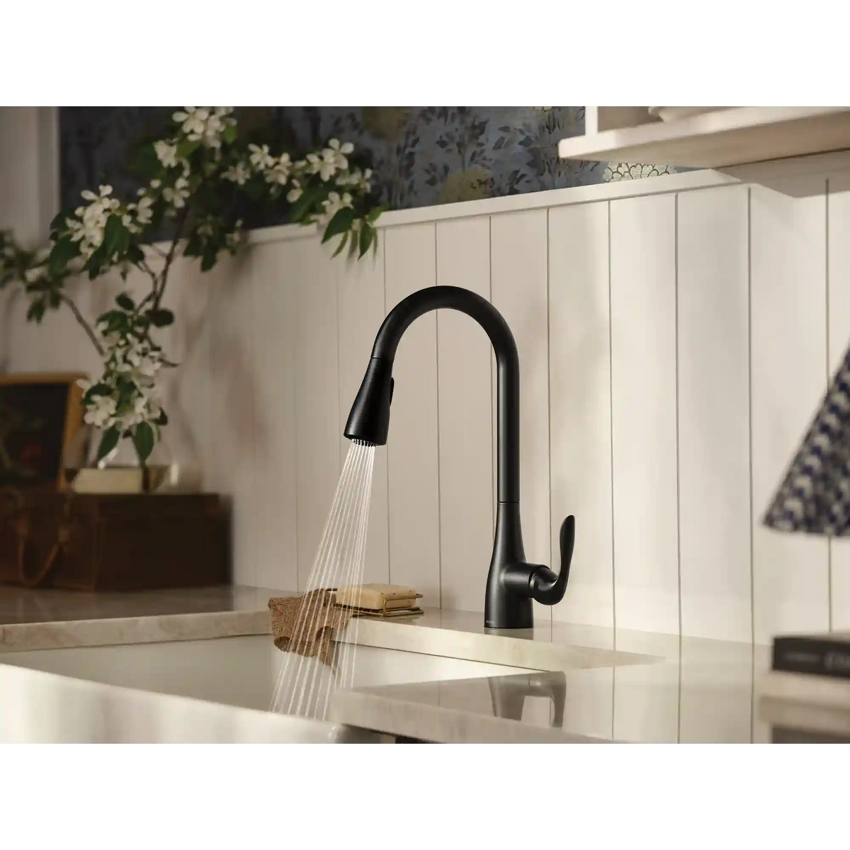 Georgene One-Handle High Arc Pulldown Kitchen Faucet