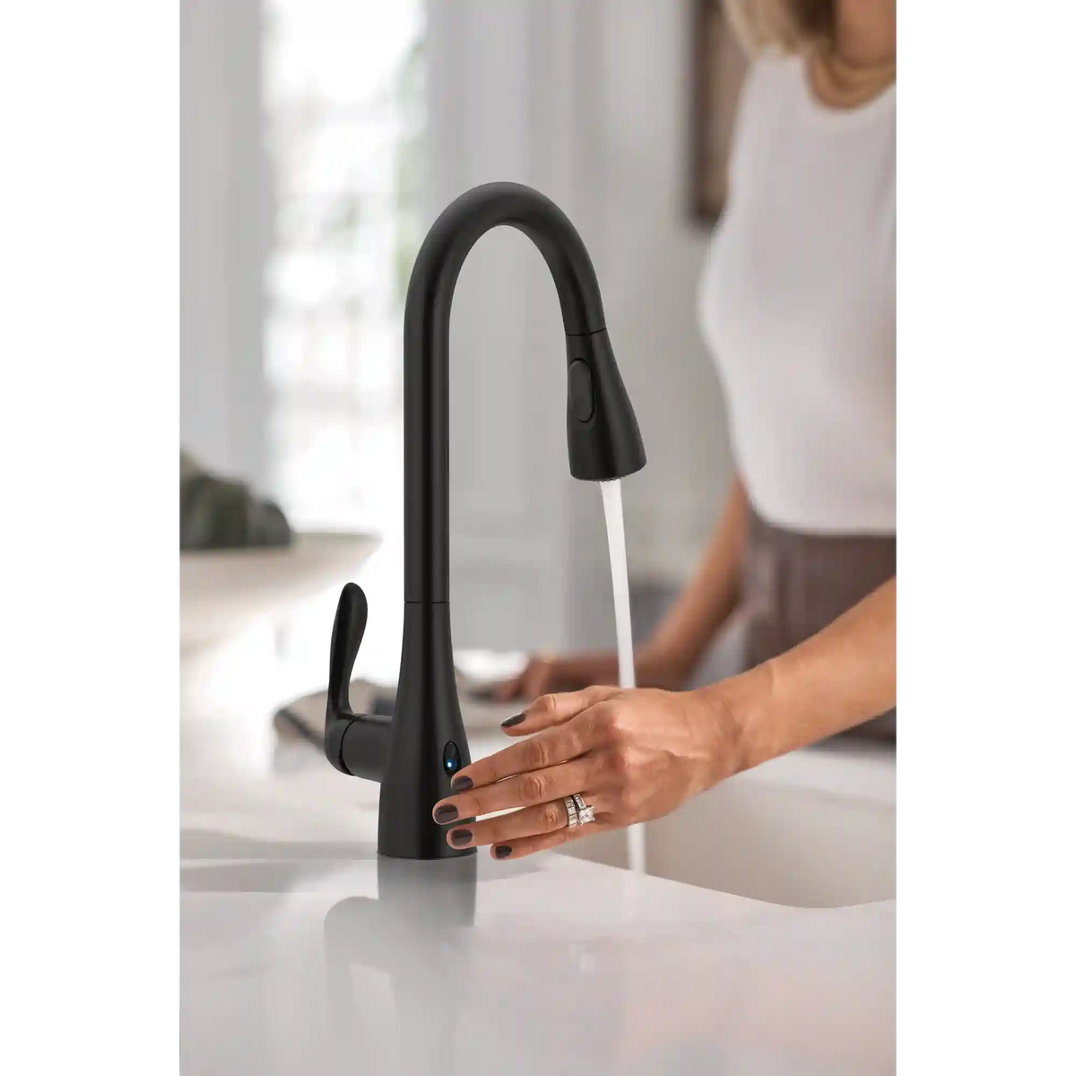 Georgene One-Handle High Arc Pulldown Kitchen Faucet