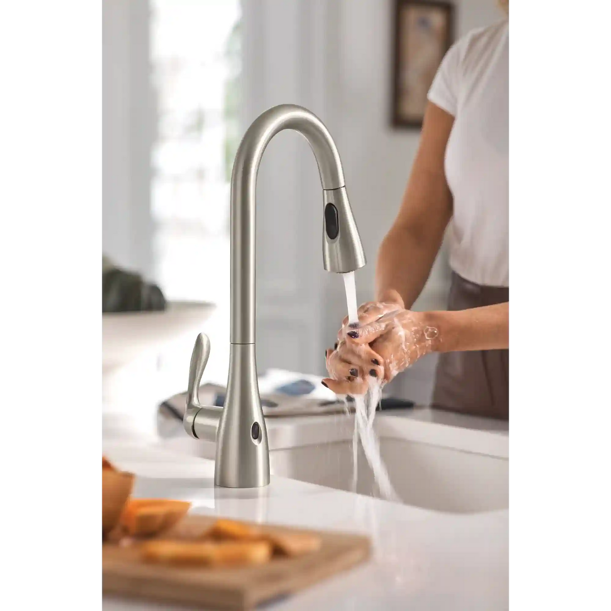 Georgene One-Handle High Arc Pulldown Kitchen Faucet