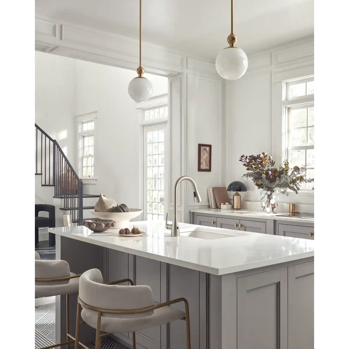 Georgene One-Handle High Arc Pulldown Kitchen Faucet
