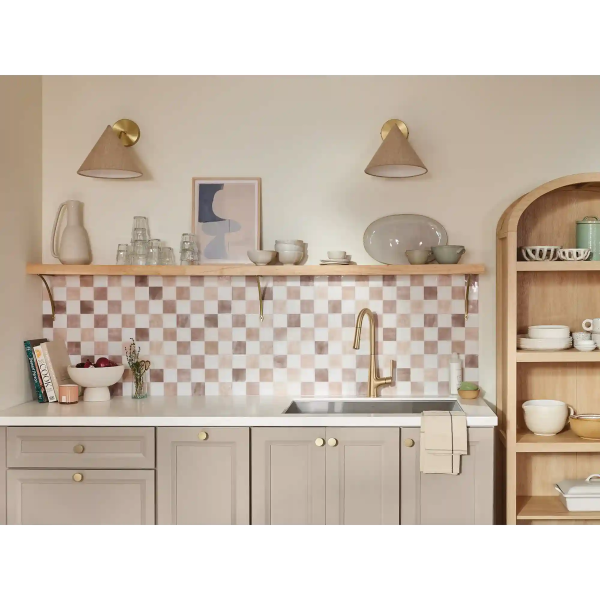 Ronan One-Handle High Arc Pulldown Kitchen Faucet with SwivelControl