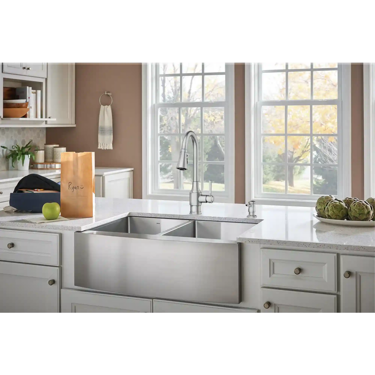 Swinden One-handle High Arc Pulldown Kitchen Faucet
