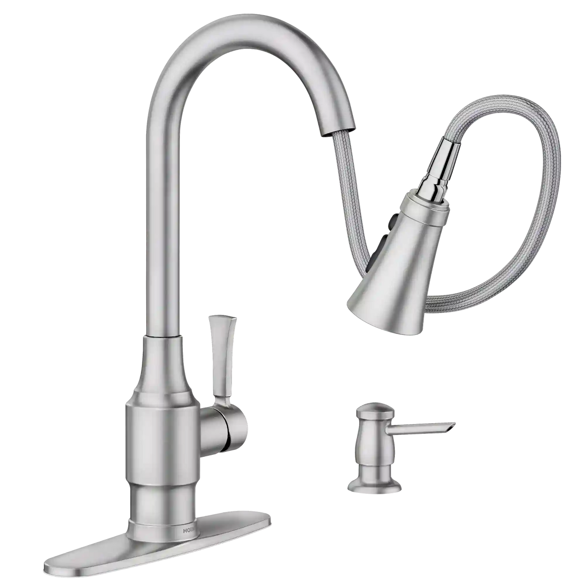 Swinden One-handle High Arc Pulldown Kitchen Faucet