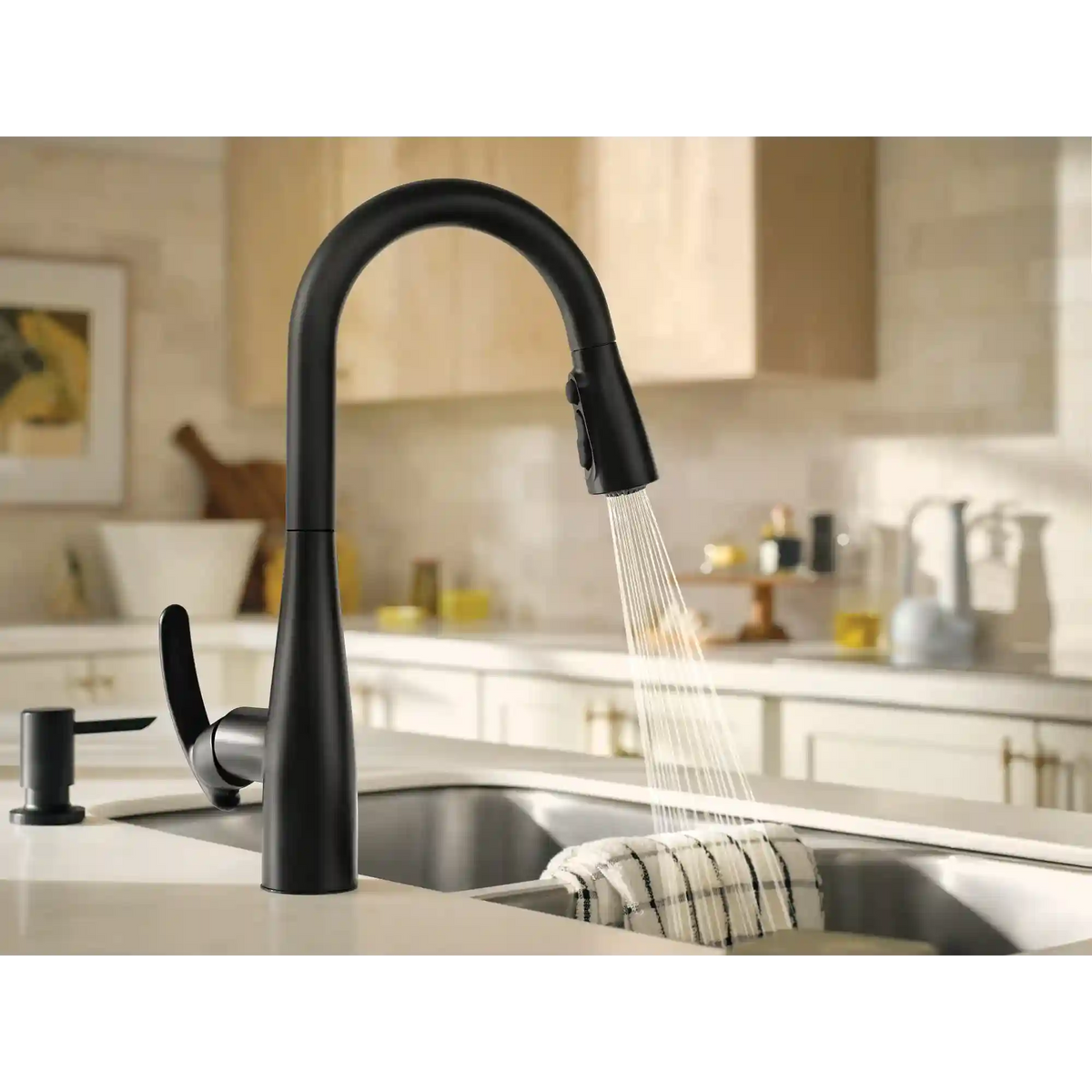 Reyes One-Handle High Arc Pulldown Kitchen Faucet