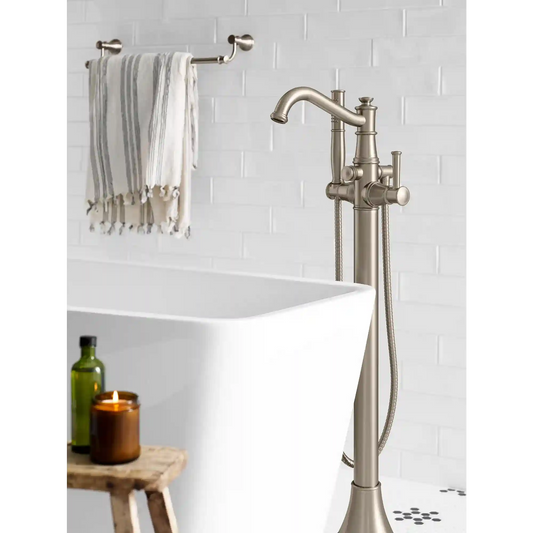 Belfield One-Handle Tub Filler Includes Hand Shower