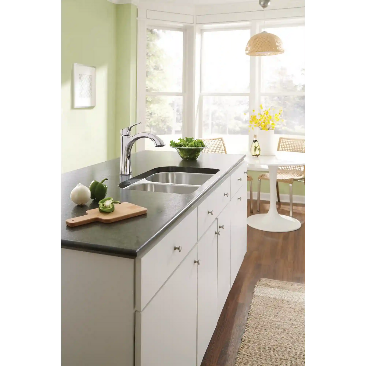 Voss One-Handle High Arc Pullout Kitchen Faucet