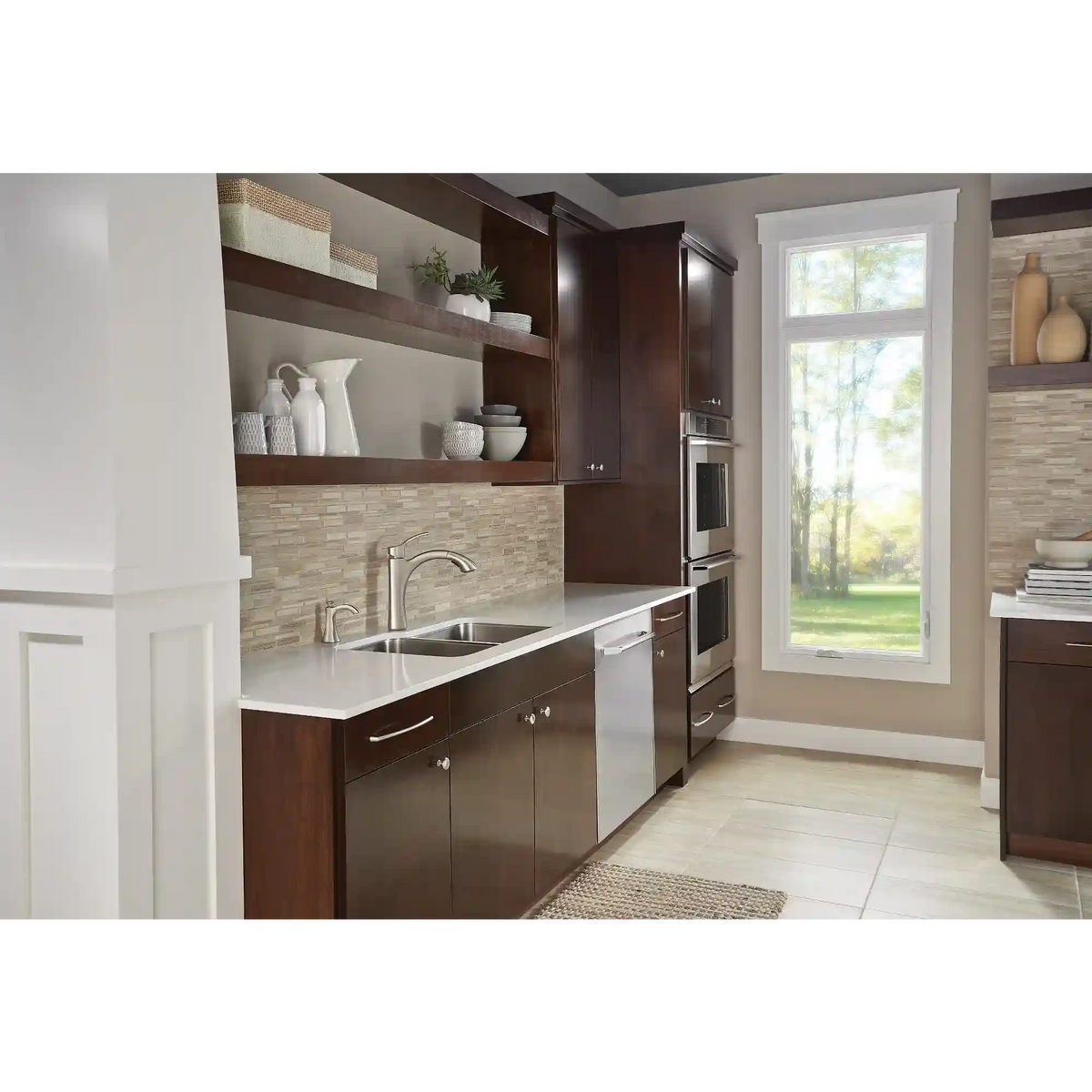 Voss One-Handle High Arc Pullout Kitchen Faucet