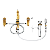 M-Pact Bidet Valve 8" - 16" Center 1/2" IPS Connection