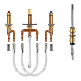 M-Pact Roman Tub with Diverter 10" - 24" Center 1/2" Cpvc Crimp Ring Pex Connection