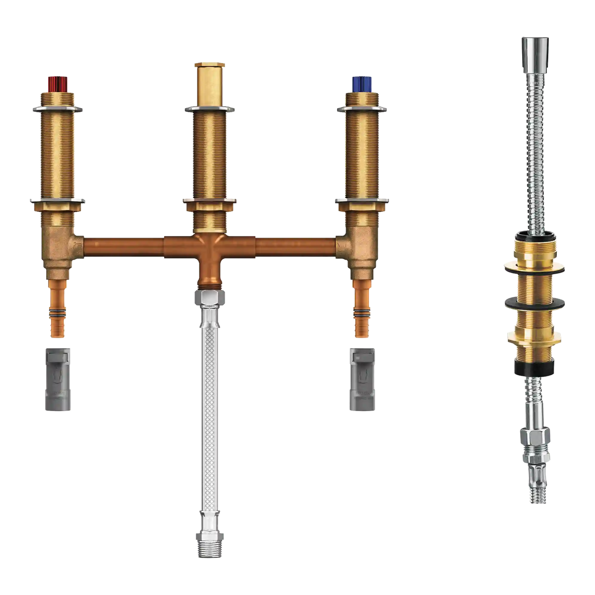 Moen Roman Tub with Shower Diverter 10" Centers 1/2" Pex with 1/2" Cpvc Adapters
