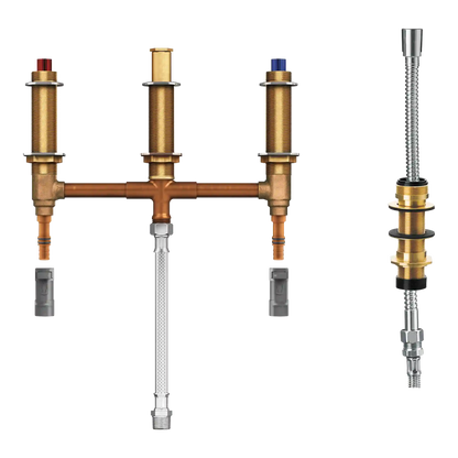 Moen Roman Tub with Shower Diverter 10" Centers 1/2" Pex with 1/2" Cpvc Adapters