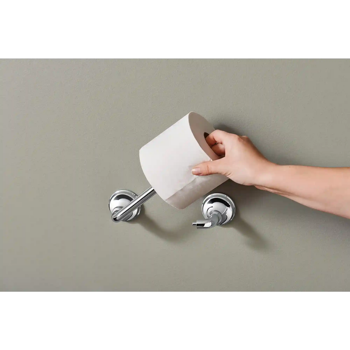 Jansen 8" Pivoting Toilet Paper Holder