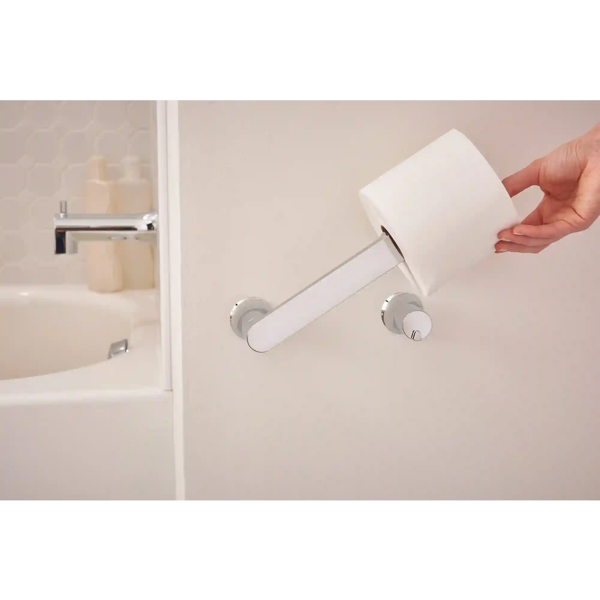 Genta LX Pivoting Toilet Paper Holder
