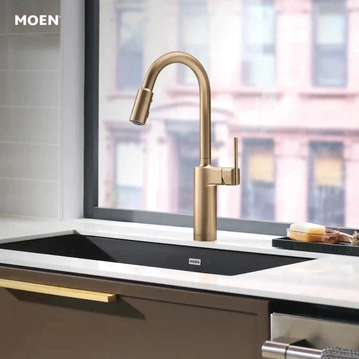 Inara One-Handle High Arc Pulldown Kitchen Faucet
