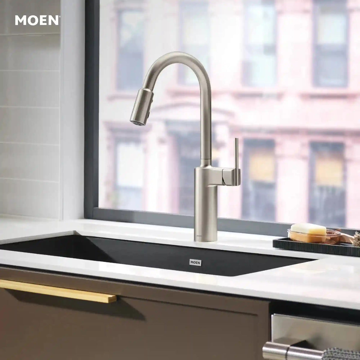 Inara One-Handle High Arc Pulldown Kitchen Faucet