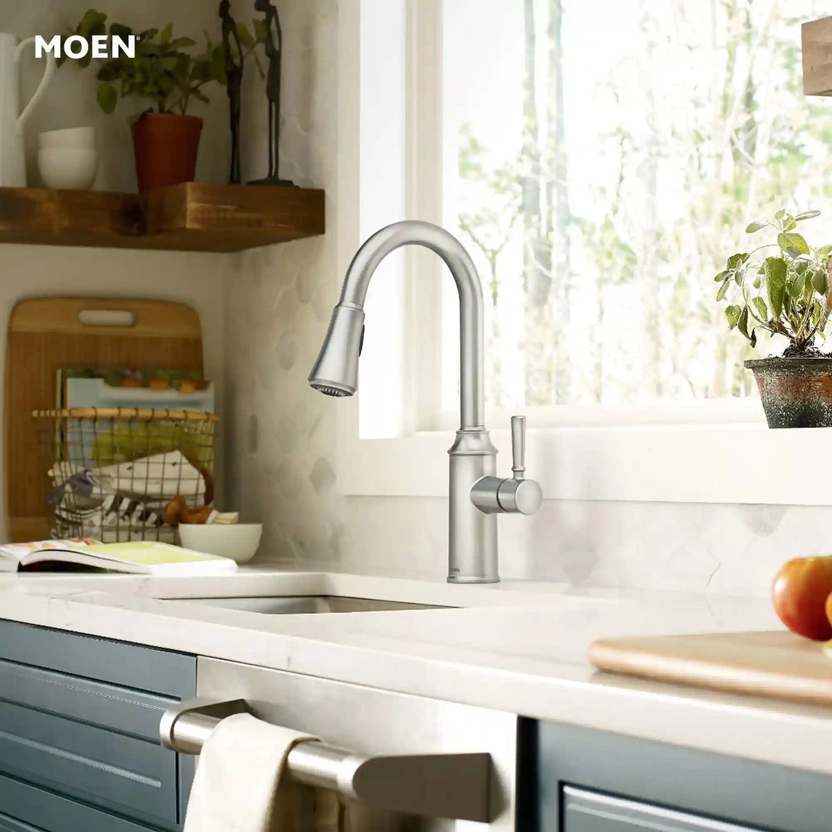 Conneaut One-Handle High Arc Pulldown Kitchen Faucet