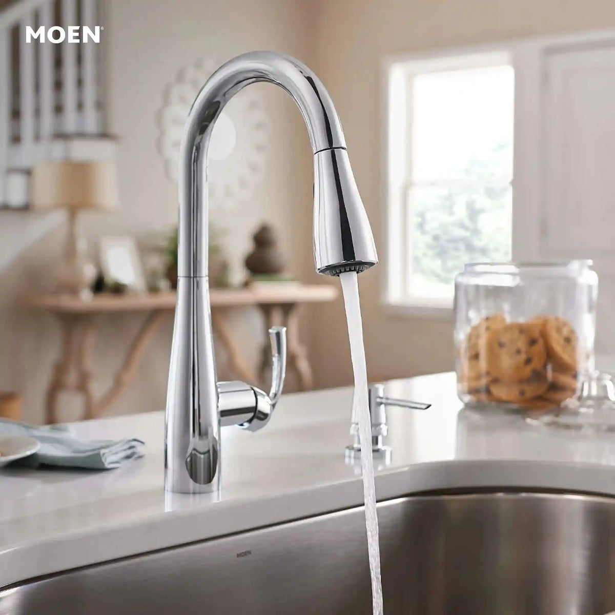 Essie One-Handle High Arc Pulldown Kitchen Faucet