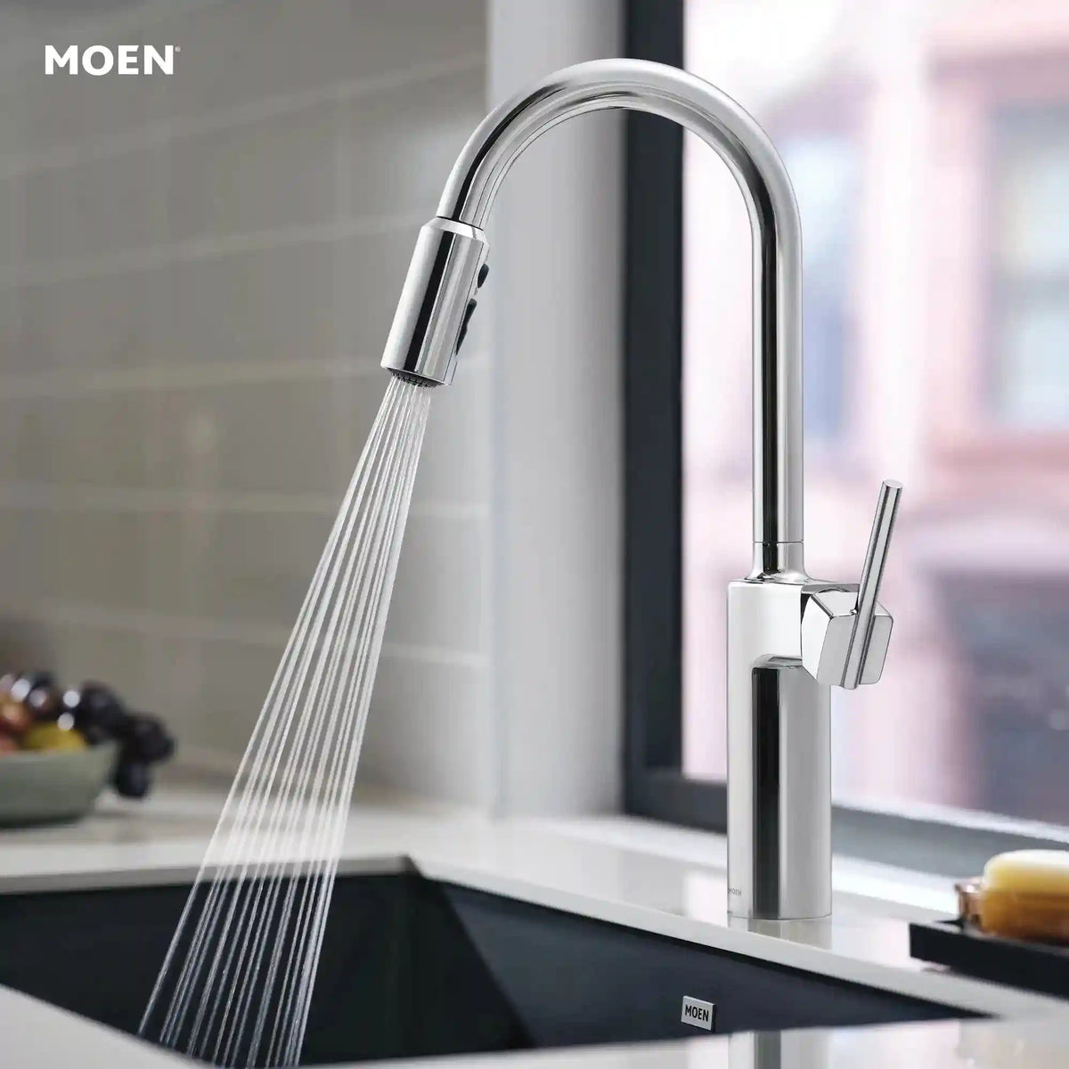 Inara One-Handle High Arc Pulldown Kitchen Faucet