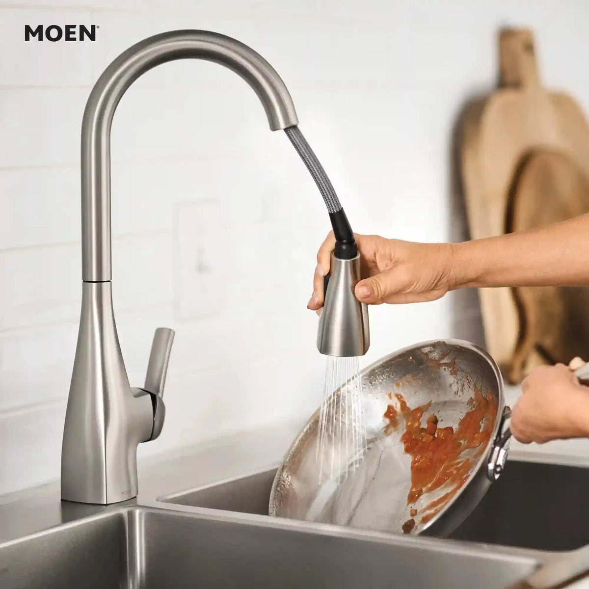 Kiran One-Handle High Arc Pulldown Kitchen Faucet