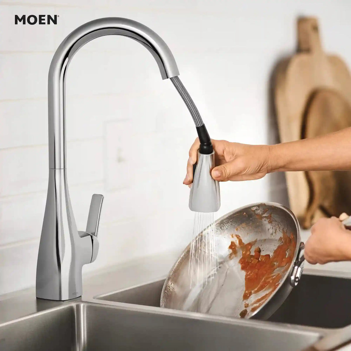 Kiran One-Handle High Arc Pulldown Kitchen Faucet