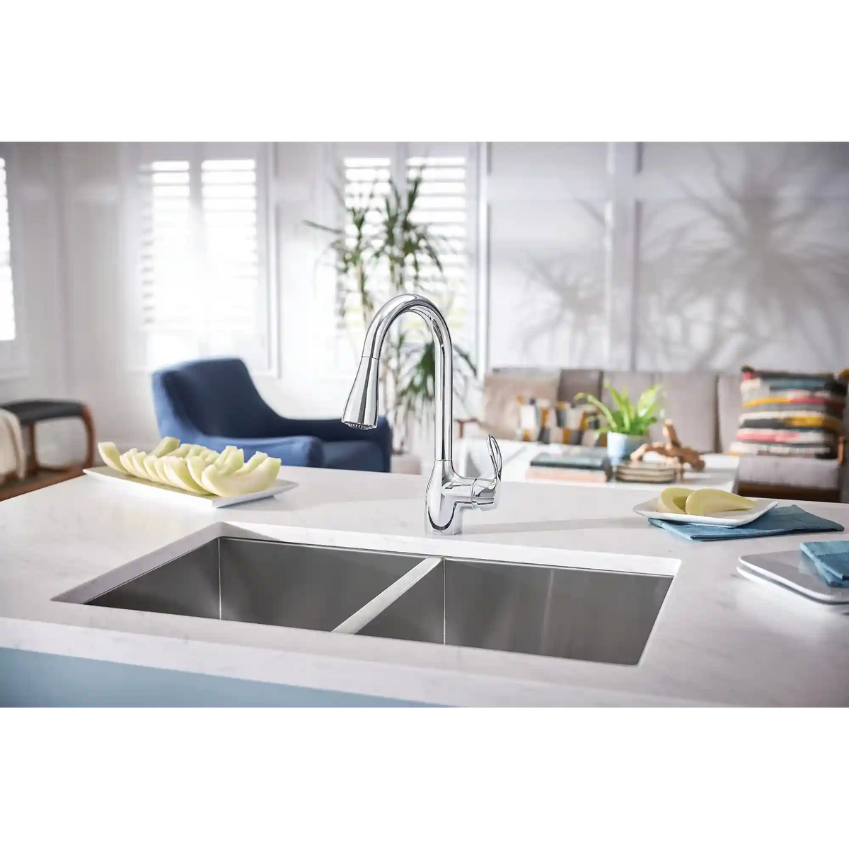Kleo One-Handle High Arc Pulldown Kitchen Faucet