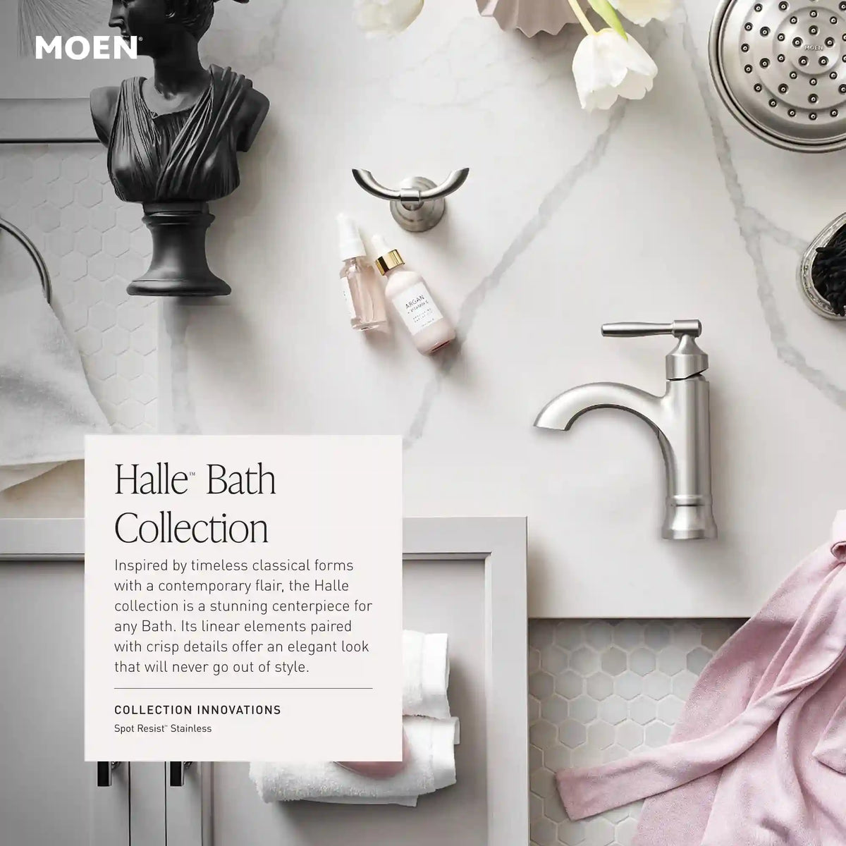 Halle One-Handle High Arc Bathroom Faucet