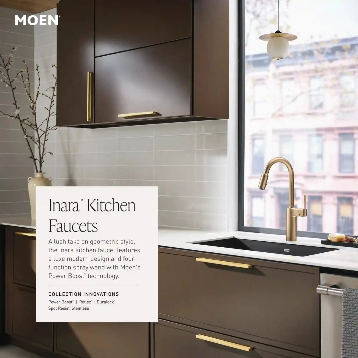 Inara One-Handle High Arc Pulldown Kitchen Faucet