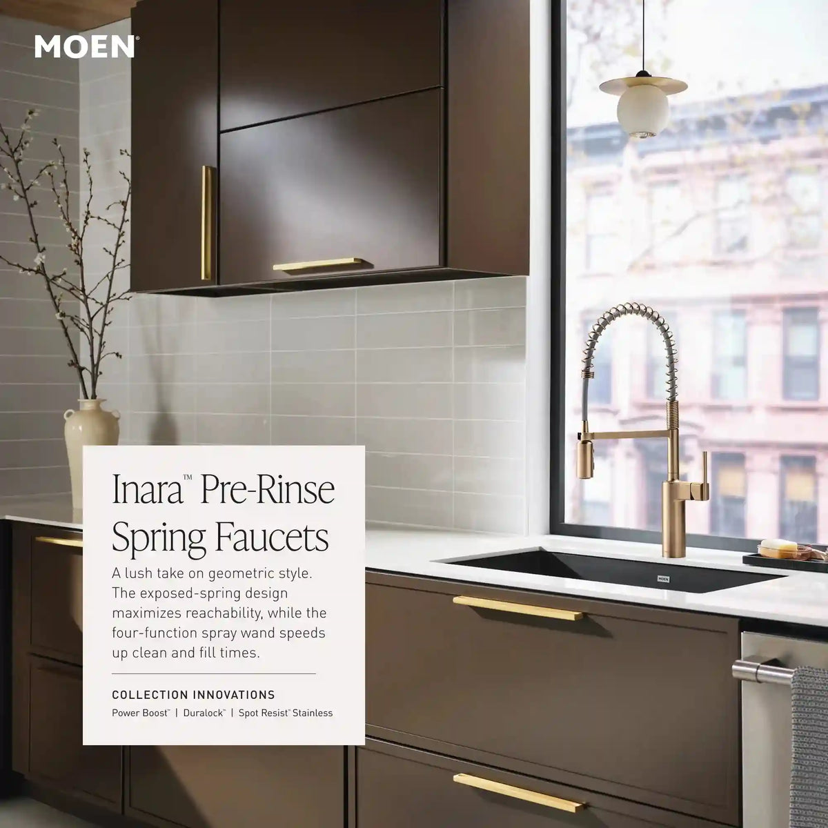 Inara One-Handle High Arc Pulldown Kitchen Faucet