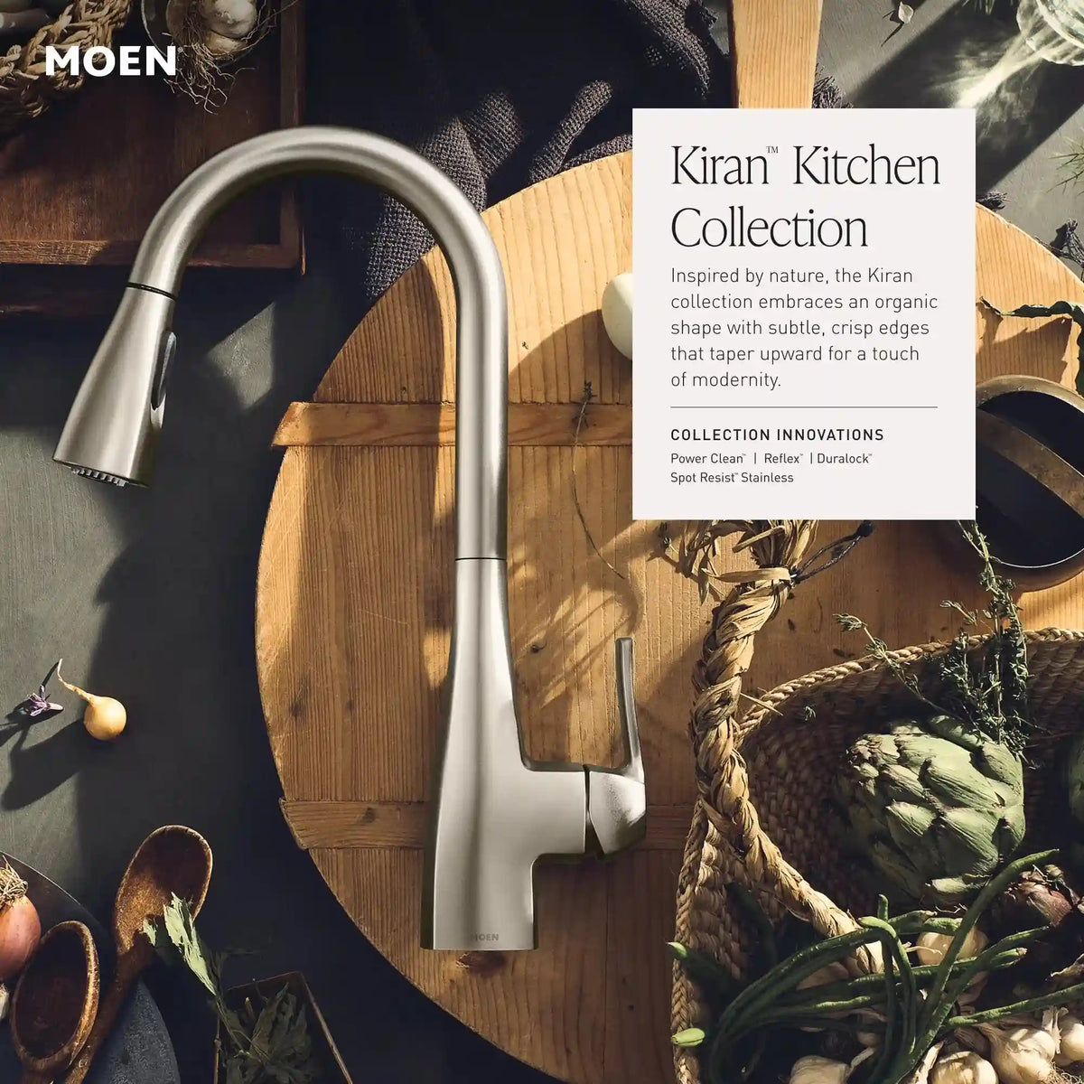 Kiran One-Handle High Arc Pulldown Kitchen Faucet