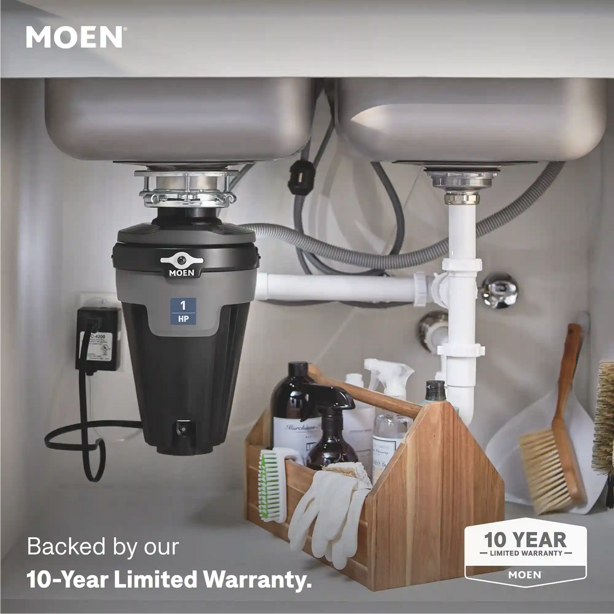 EX Series 1 Horsepower Lighted Garbage Disposal