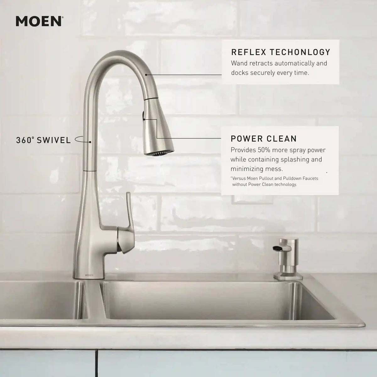 Kiran One-Handle High Arc Pulldown Kitchen Faucet