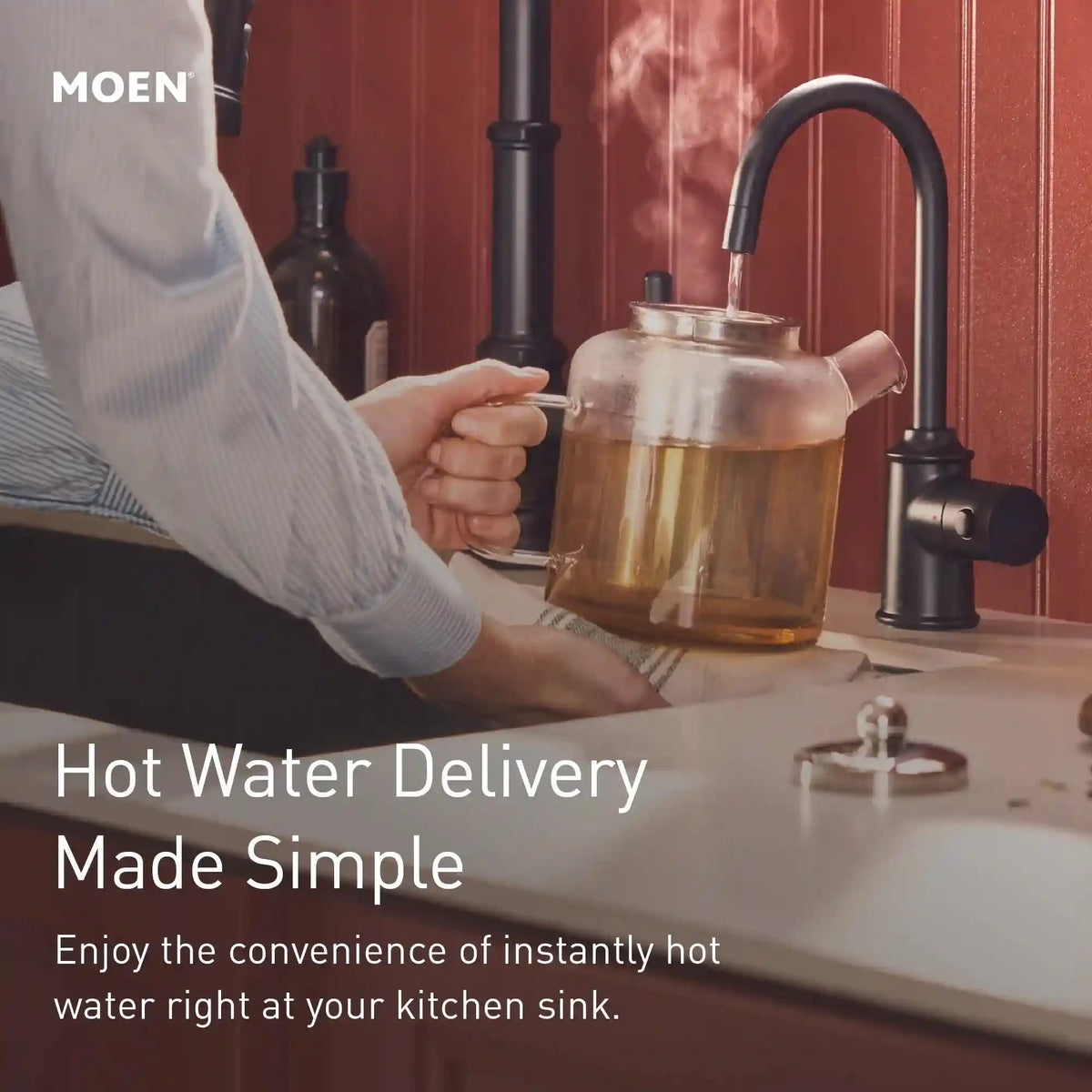 Moen Sip Modern One-Handle High Arc Undermount Beverage Faucet