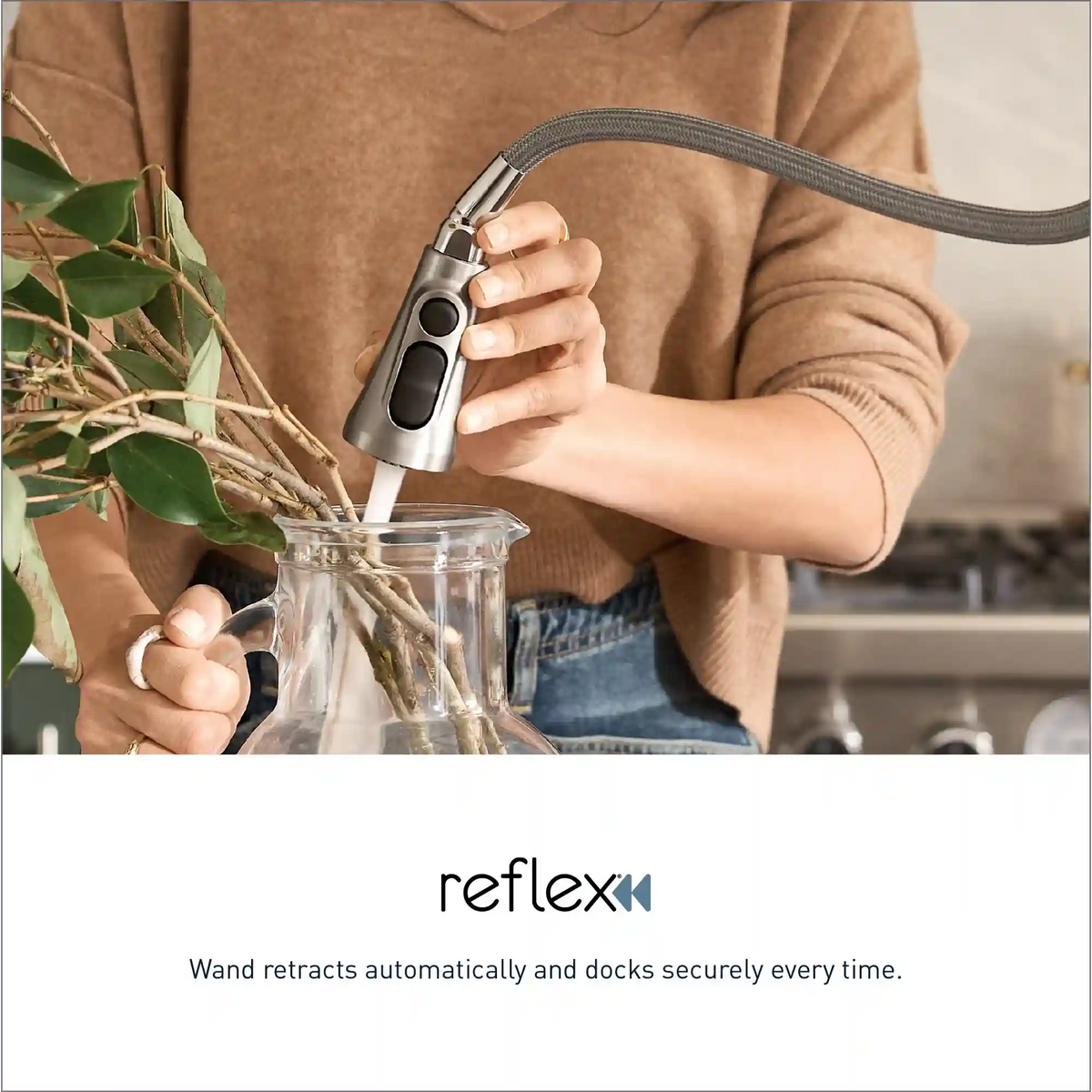 Weymouth Smart Faucet Voice Control One-Handle High Arc Pulldown Kitchen Faucet
