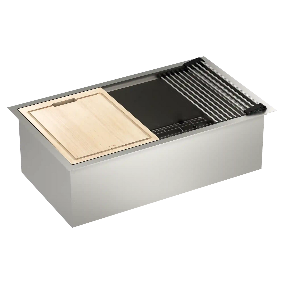 Luxe Chef 32" Workstation Steel Undermount Single Bowl Sink with Accessories