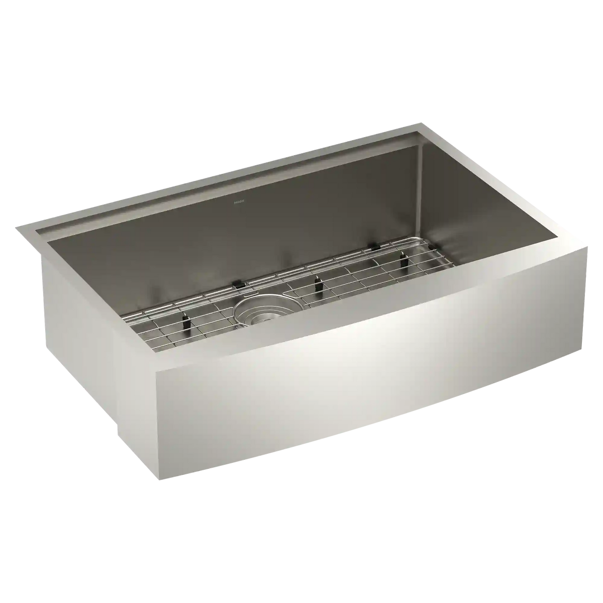 Luxe Chef 33" Workstation Steel Undermount Apron Front Single Bowl Sink with Accessories