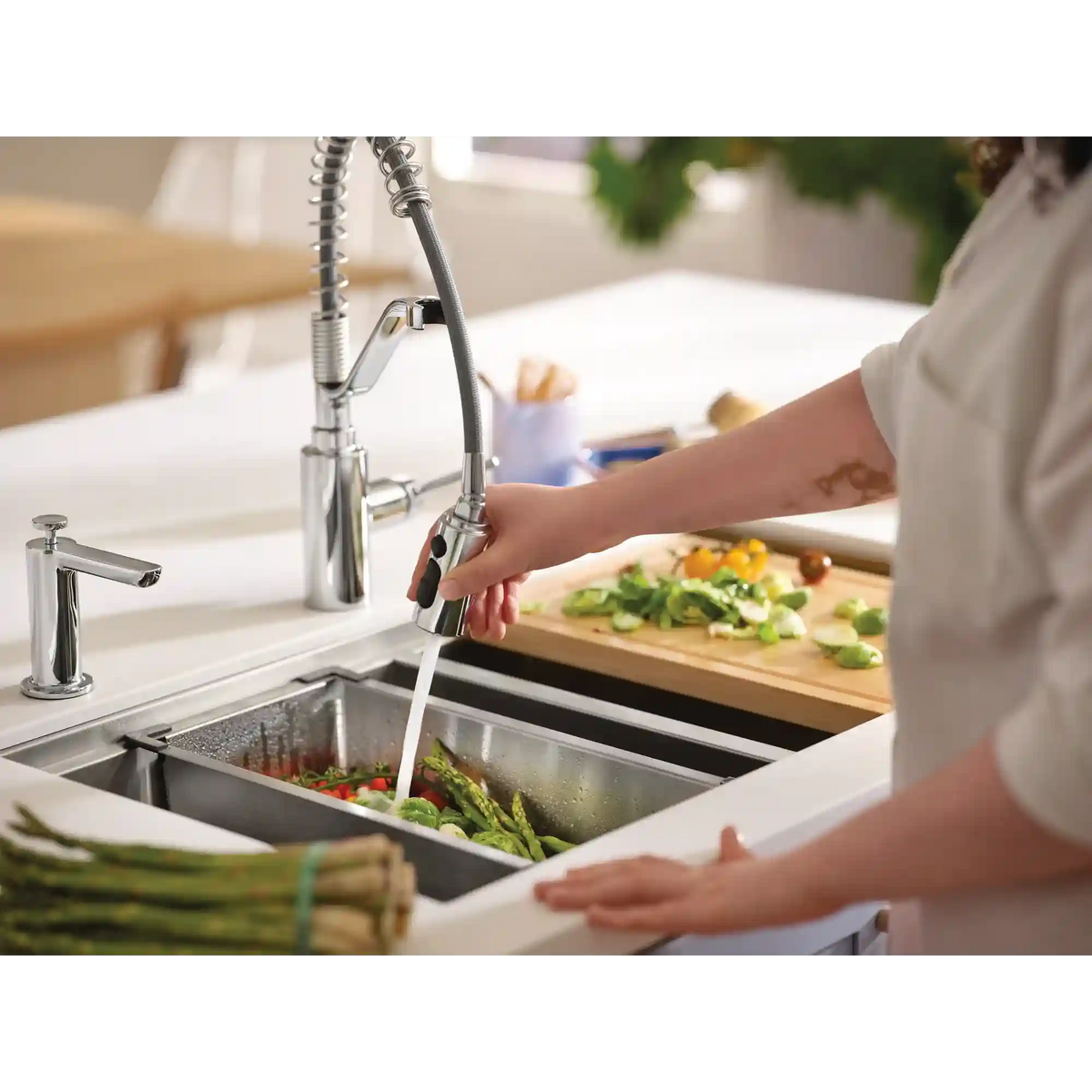 Genta LX One-Handle High Arc Pulldown Kitchen Faucet