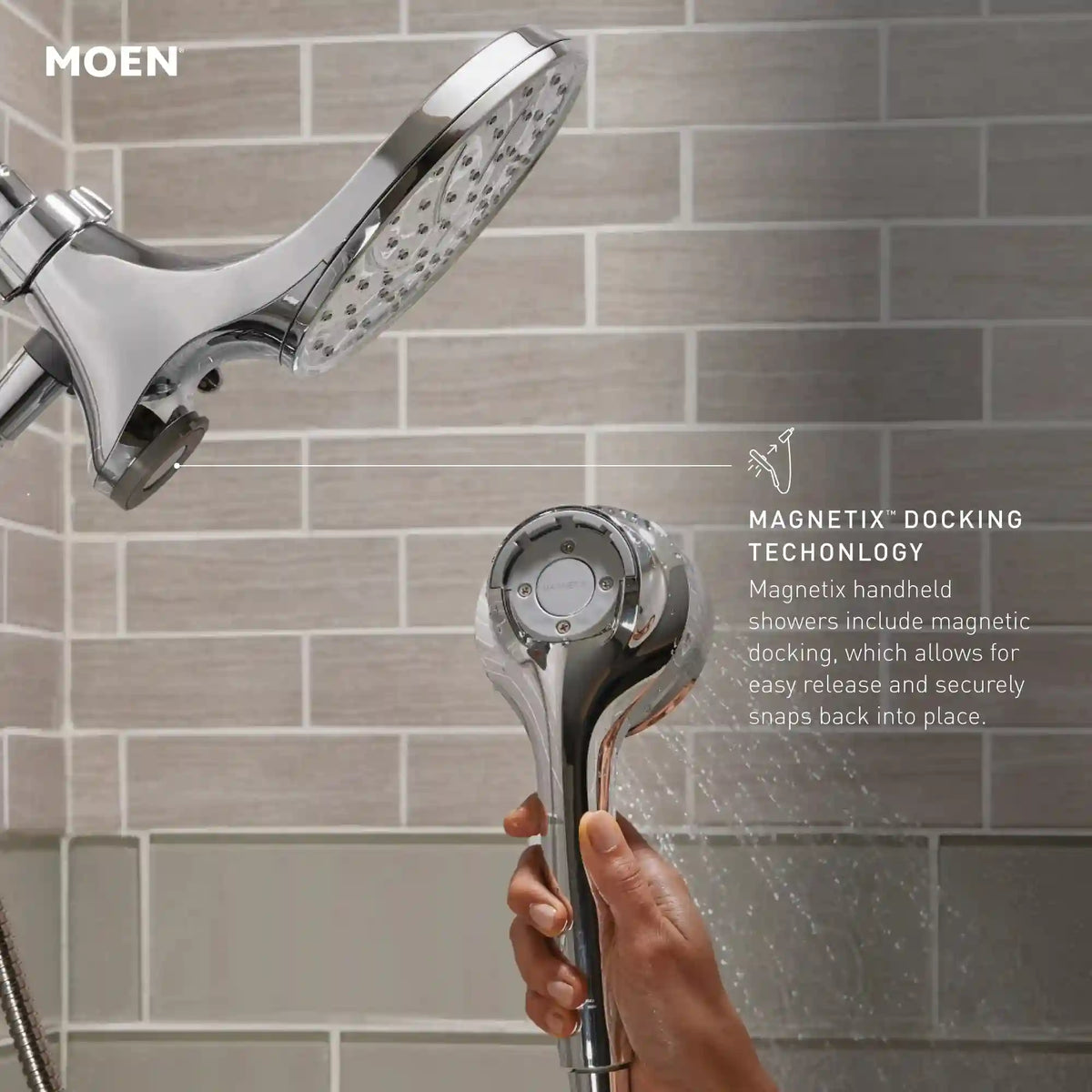 Brecklyn Chrome Posi-Temp(R) tub/shower