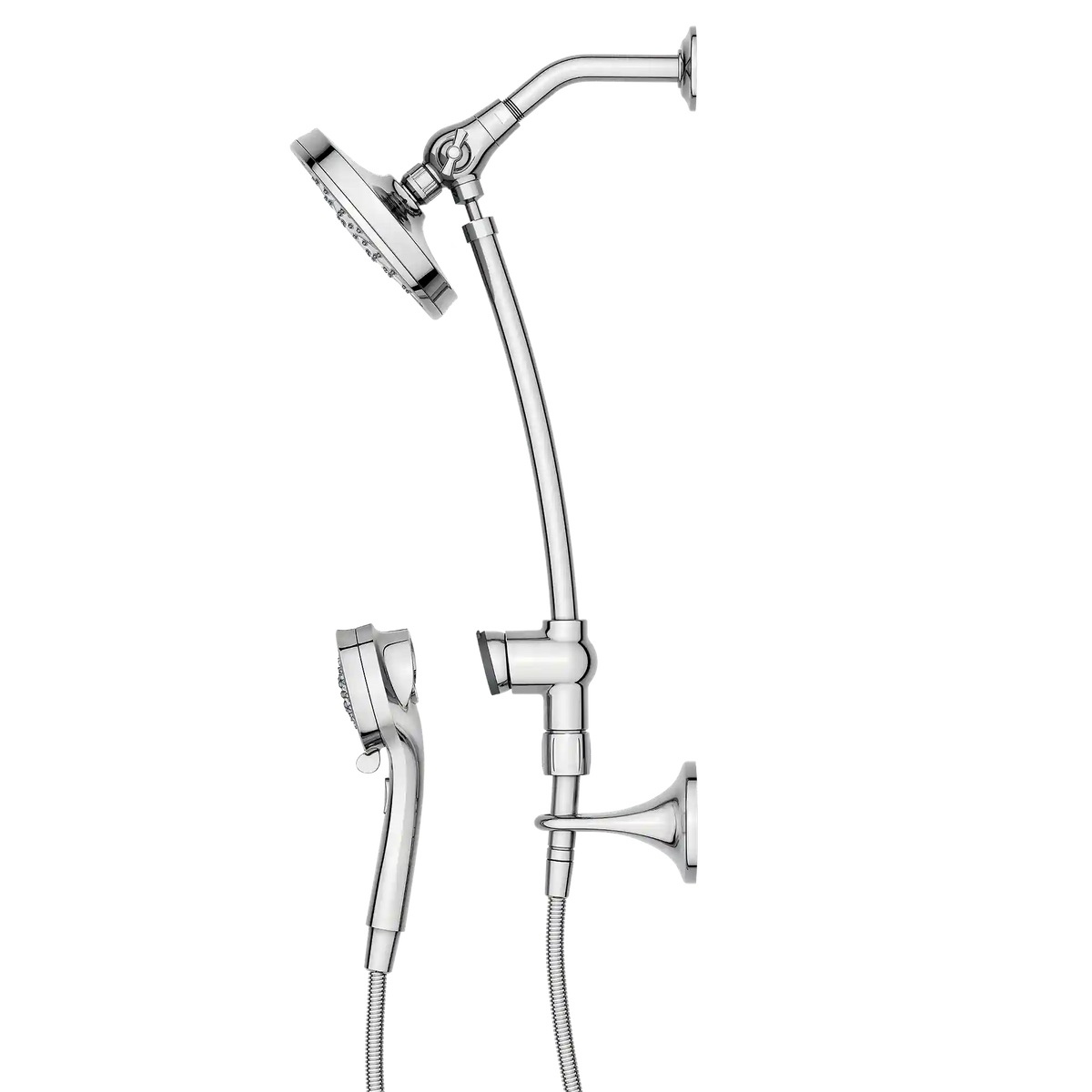 Engage Six-Function 6-1/2" Diameter Spray Head Standard with Handshower
