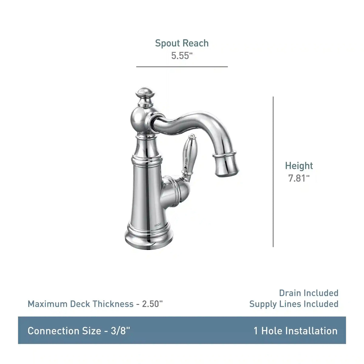 Weymouth One-Handle High Arc Bathroom Faucet